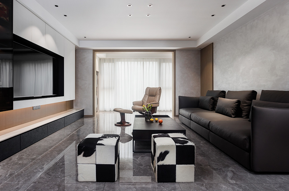 现代简约-如东中天博士园154㎡- 四室两厅装修案例