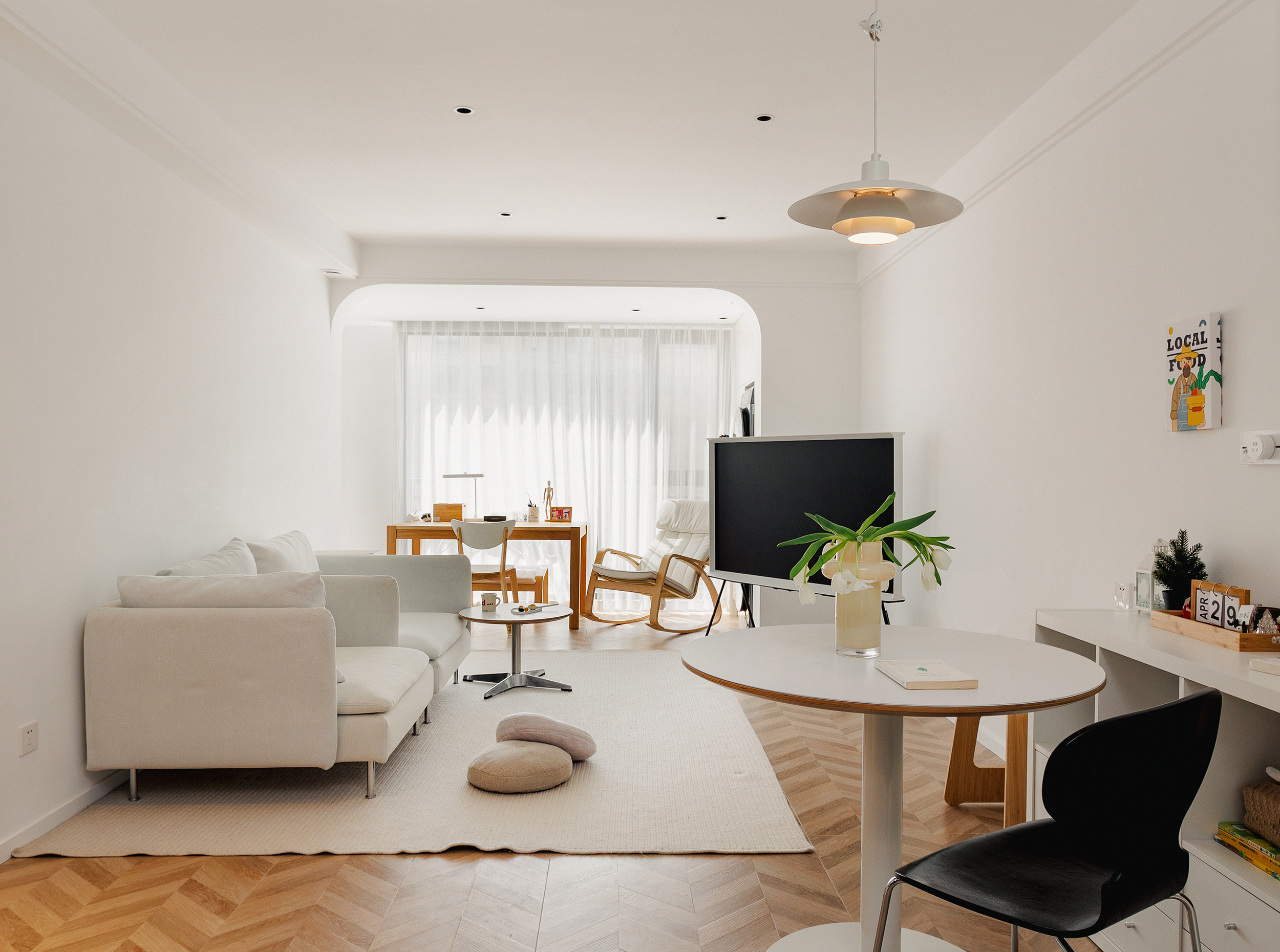 北欧风-华润悦锦湾96㎡- 三室两厅装修案例