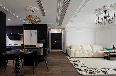 中古法式-雍景湾110㎡- 三室两厅装修案例