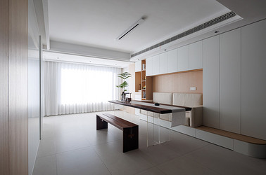 北欧中古风-和润花苑145㎡- 三室两厅装修案例