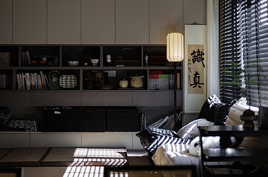 中古风-万科翡翠东第220㎡- 地复式装修设计