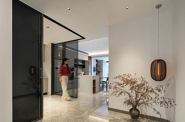 侘寂风-万科翡翠东第230㎡- 地复式装修案例