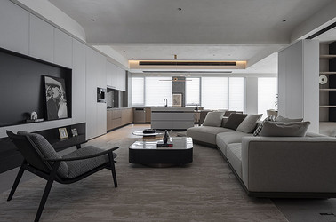 意式极简-威斯汀300㎡- 四室两厅装修案例