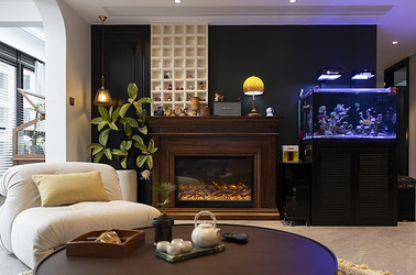 美式中古-万科揽境190㎡- 四室两厅装修案例