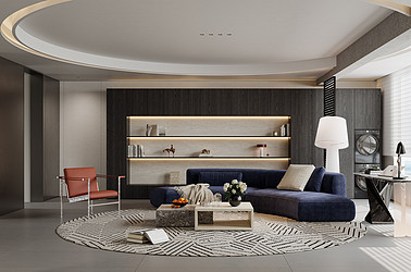 意式极简-桐昆北宸182㎡- 三室两厅装修案例