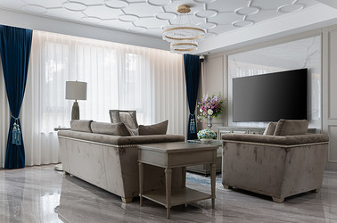 现代美式-九里香堤500㎡- 别墅装修案例