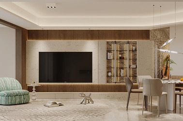 现代意式-公园道127㎡- 三室两厅装修案例