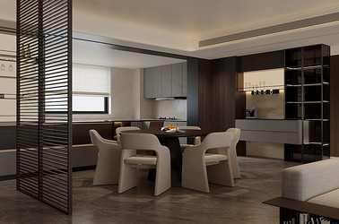 意式极简-华润澐璟230㎡- 四室两厅装修案例