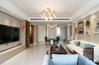 简约美式-银河湾176㎡- 四室两厅装修案例