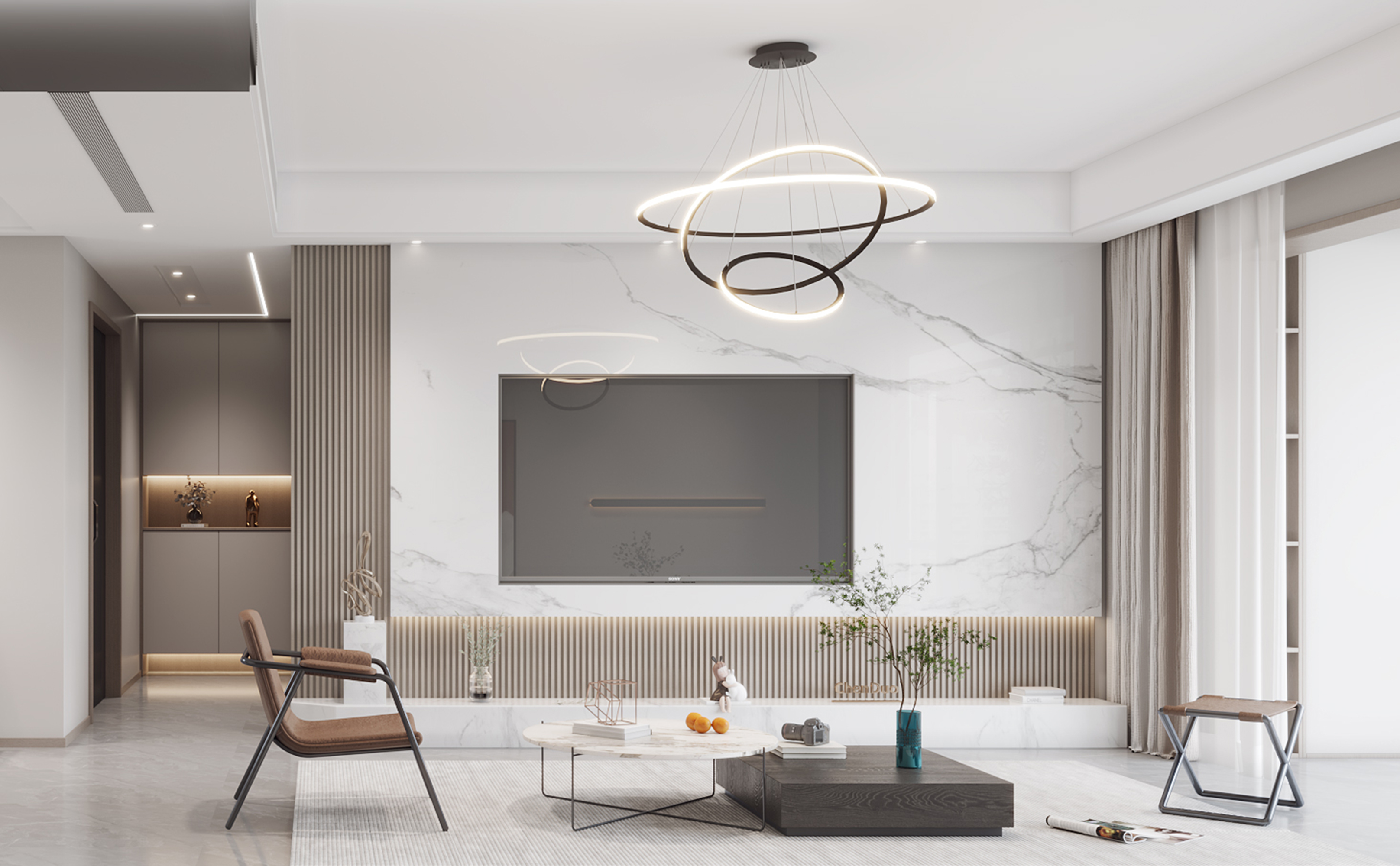 世茂璀璨 -140㎡-现代简约风格案例图