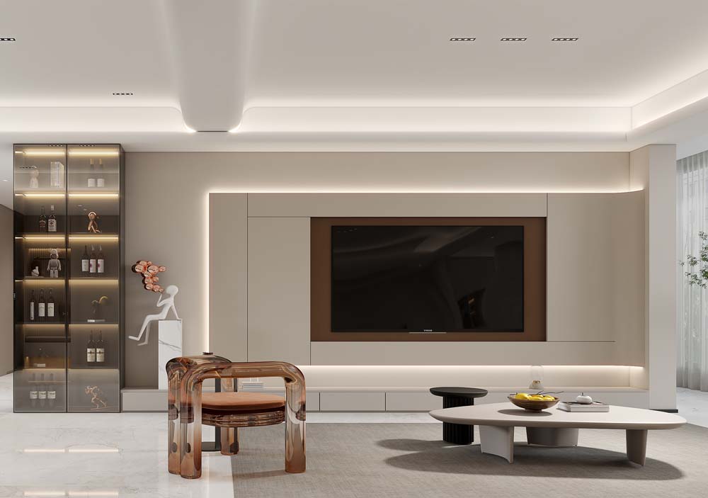 金通桃花源-175㎡-现代简约-装修实景