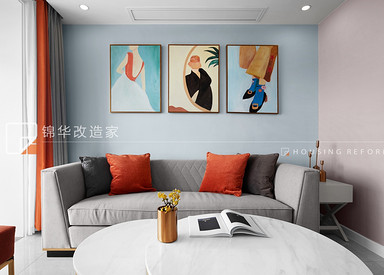 现代轻奢风格-广益博苑-两室一厅-80平-装修实景