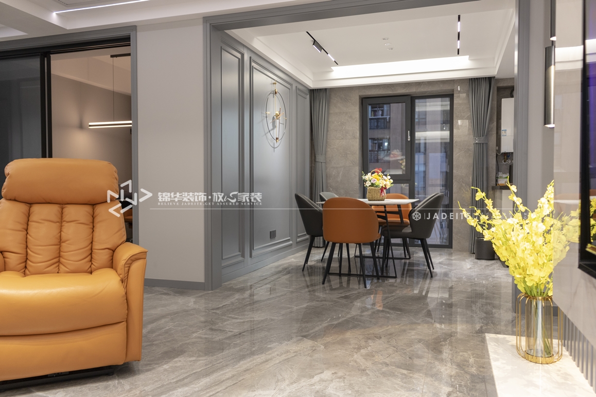 现代简约-海德公园-三室两厅-140㎡装修实景效果图