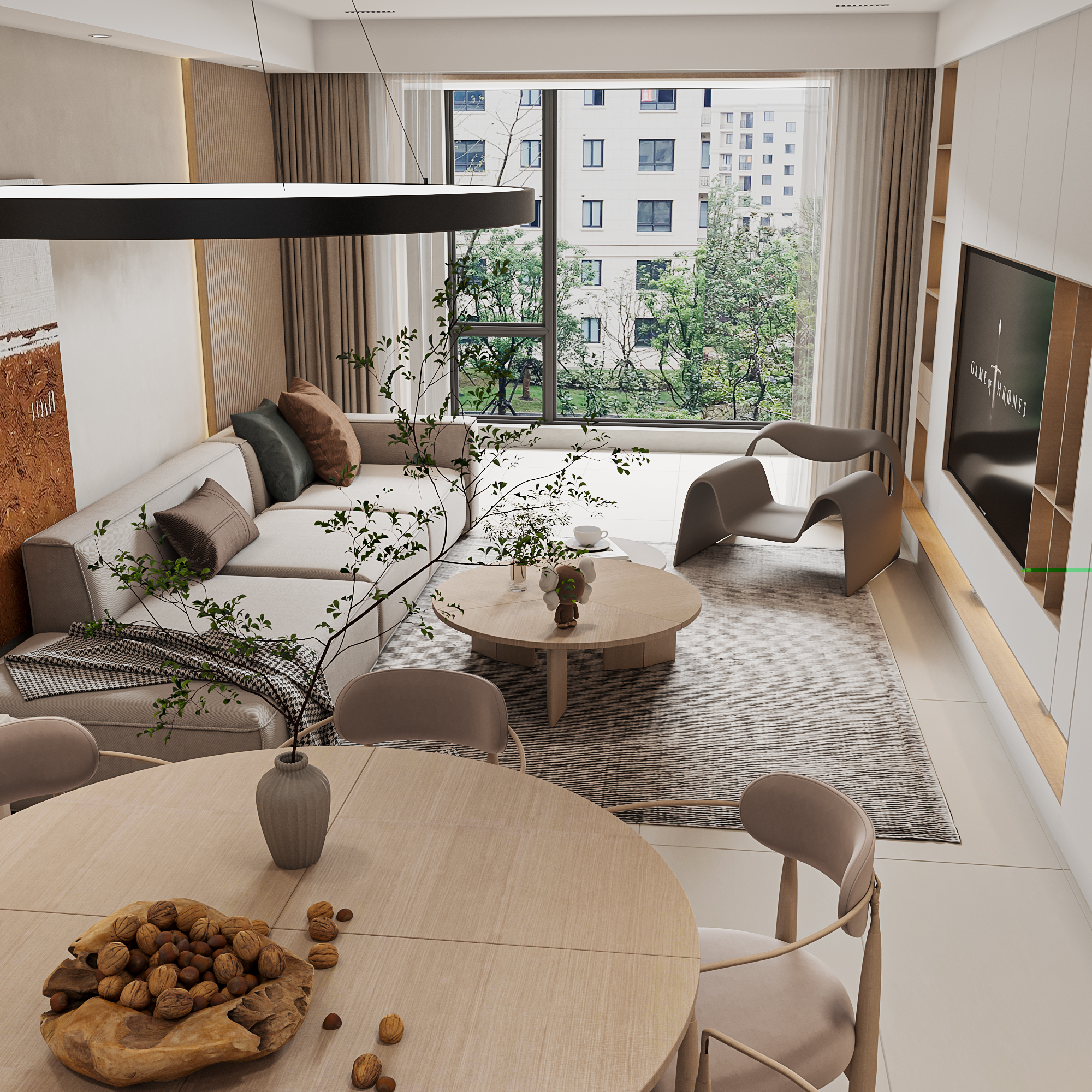 现代简约-文昌府-四室两厅-147㎡装修实景效果图