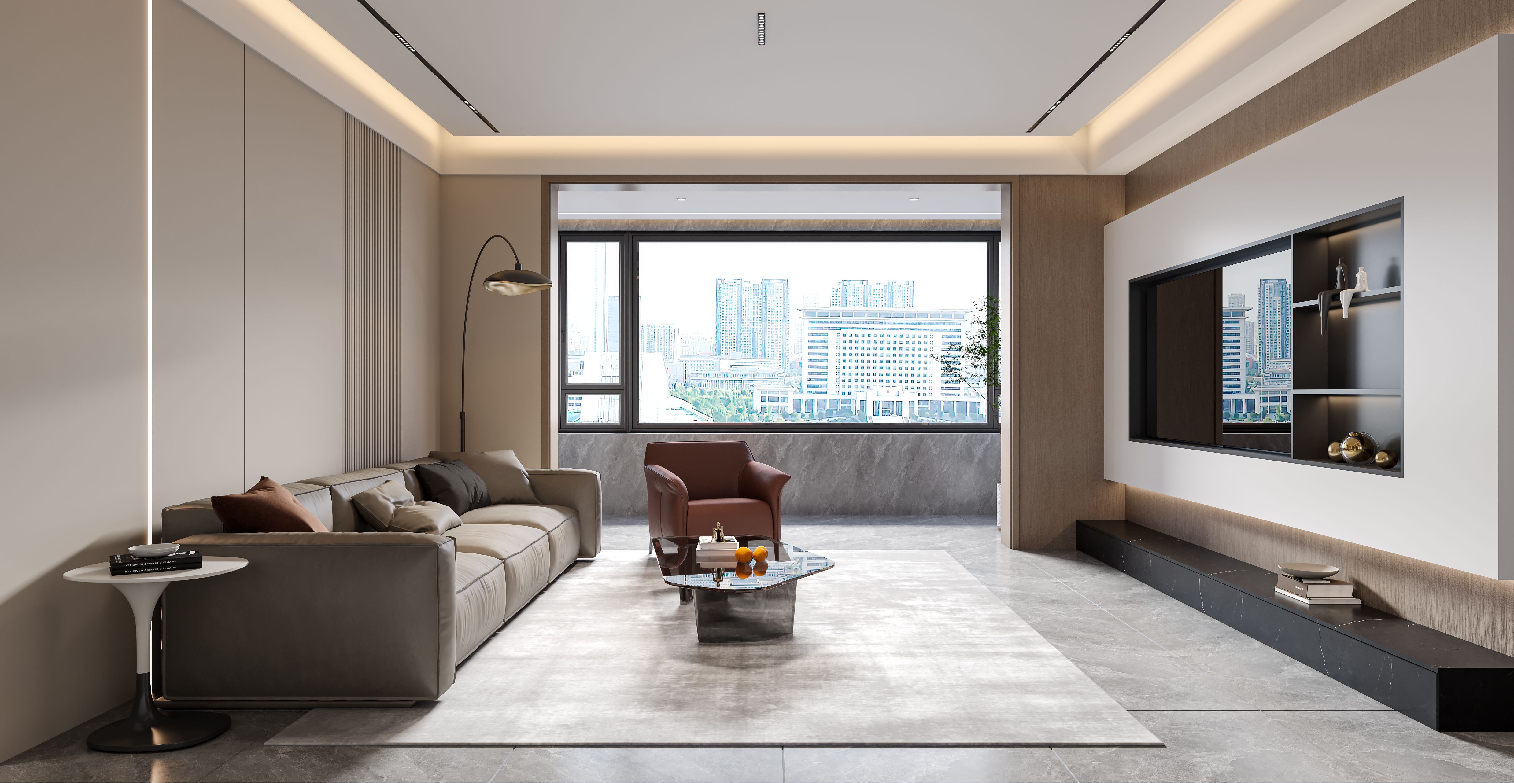 现代风格-碧桂园珑悦-四室两厅-140㎡装修实景效果图