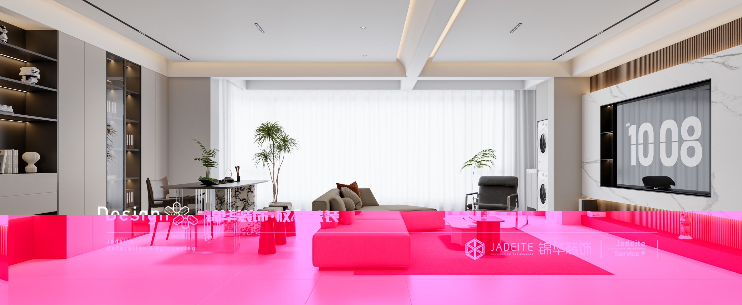 现代简约--大丰碧桂园 玖玺-三室两厅-140㎡装修实景效果图