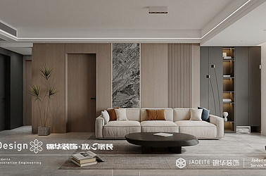 意式极简-圣桦宝龙-三室两厅-115㎡装修实景效果图